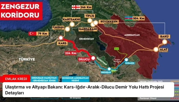 Ulaştırma ve Altyapı Bakanı: Kars-Iğdır-Aralık-Dilucu Demir Yolu Hattı Projesi Detayları