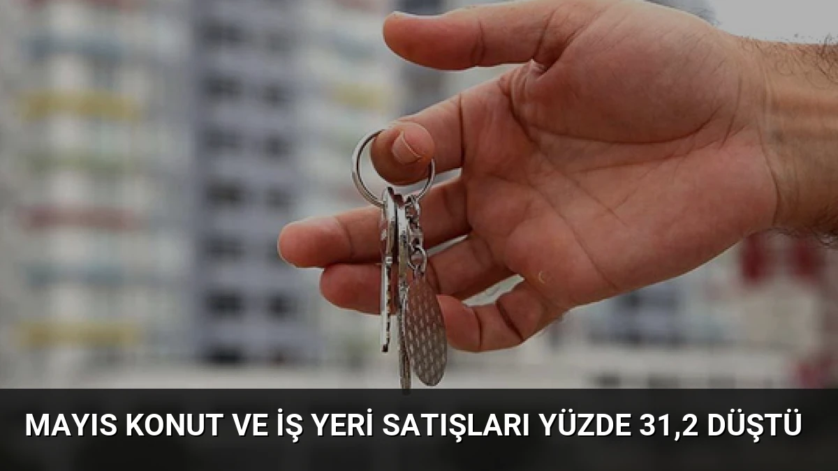 Mayıs Konut ve İş Yeri Satışları Yüzde 31,2 Düştü