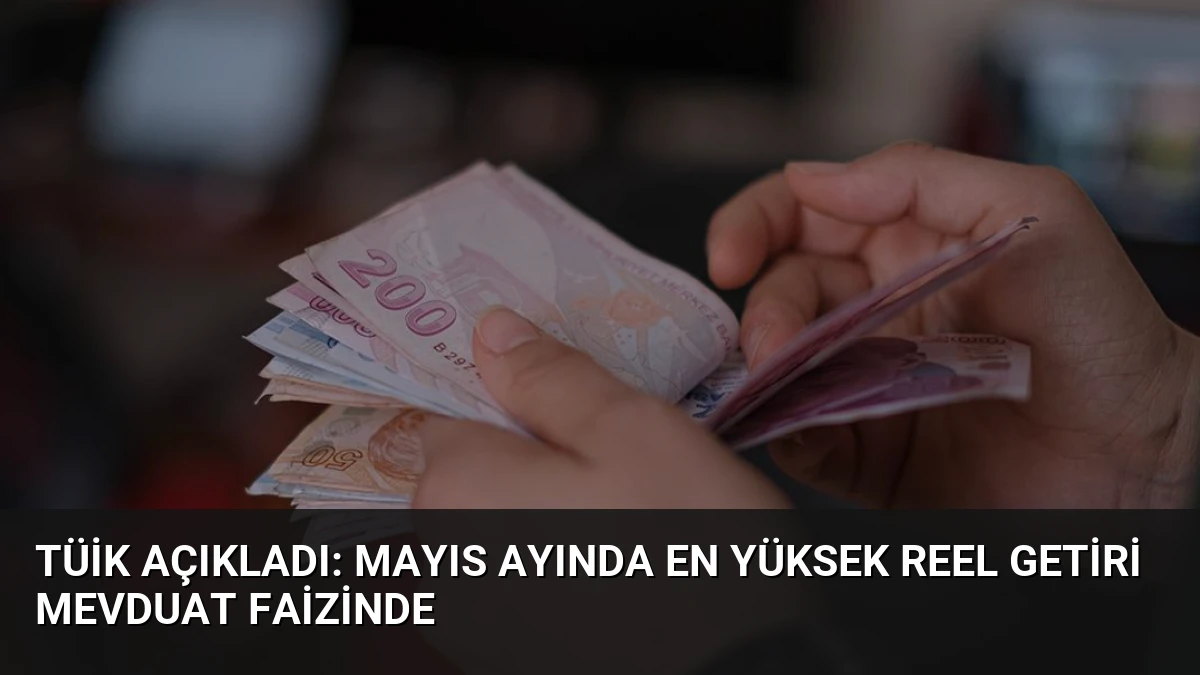 TÜİK Açıkladı: Mayıs Ayında En Yüksek Reel Getiri Mevduat Faizinde