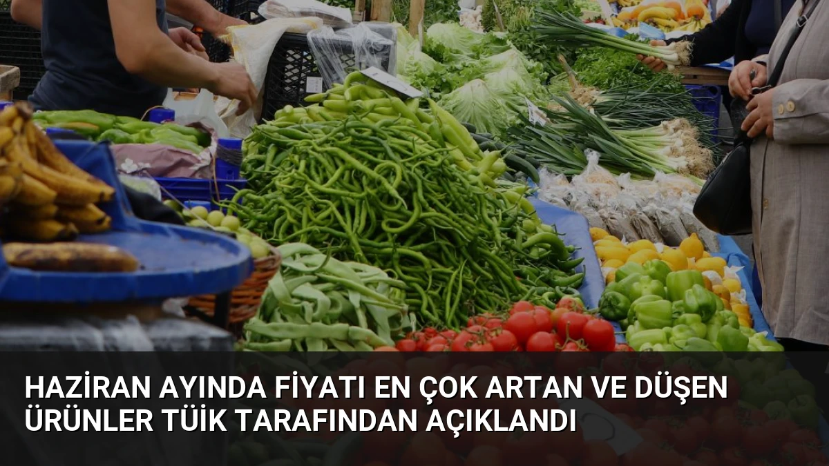 Haziran Ayında Fiyatı En Çok Artan ve Düşen Ürünler TÜİK Tarafından Açıklandı