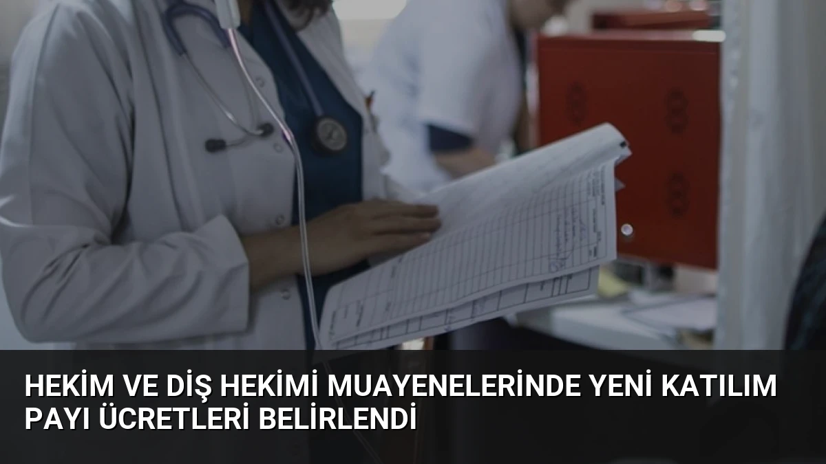 Hekim ve Diş Hekimi Muayenelerinde Yeni Katılım Payı Ücretleri Belirlendi