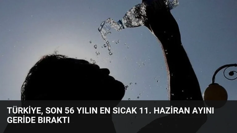 Türkiye, son 56 yılın en sıcak 11. haziran ayını geride bıraktı