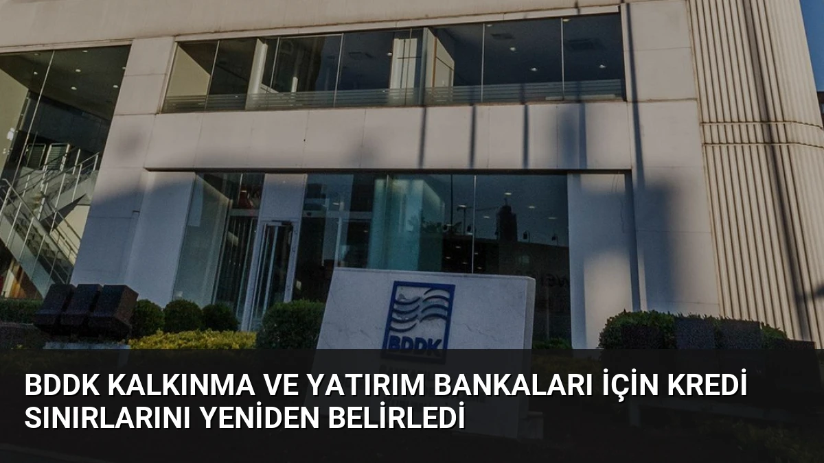 BDDK Kalkınma ve Yatırım Bankaları İçin Kredi Sınırlarını Yeniden Belirledi