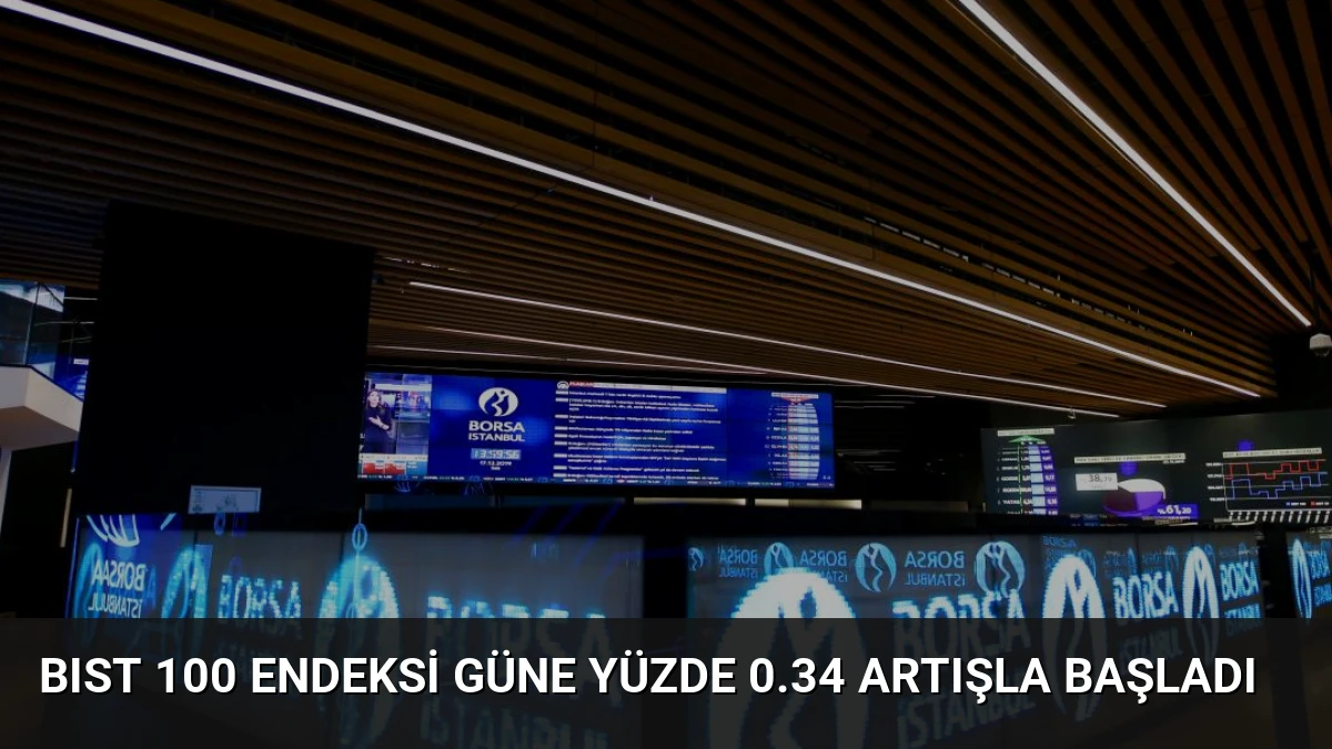 BIST 100 Endeksi Güne Yüzde 0.34 Artışla Başladı