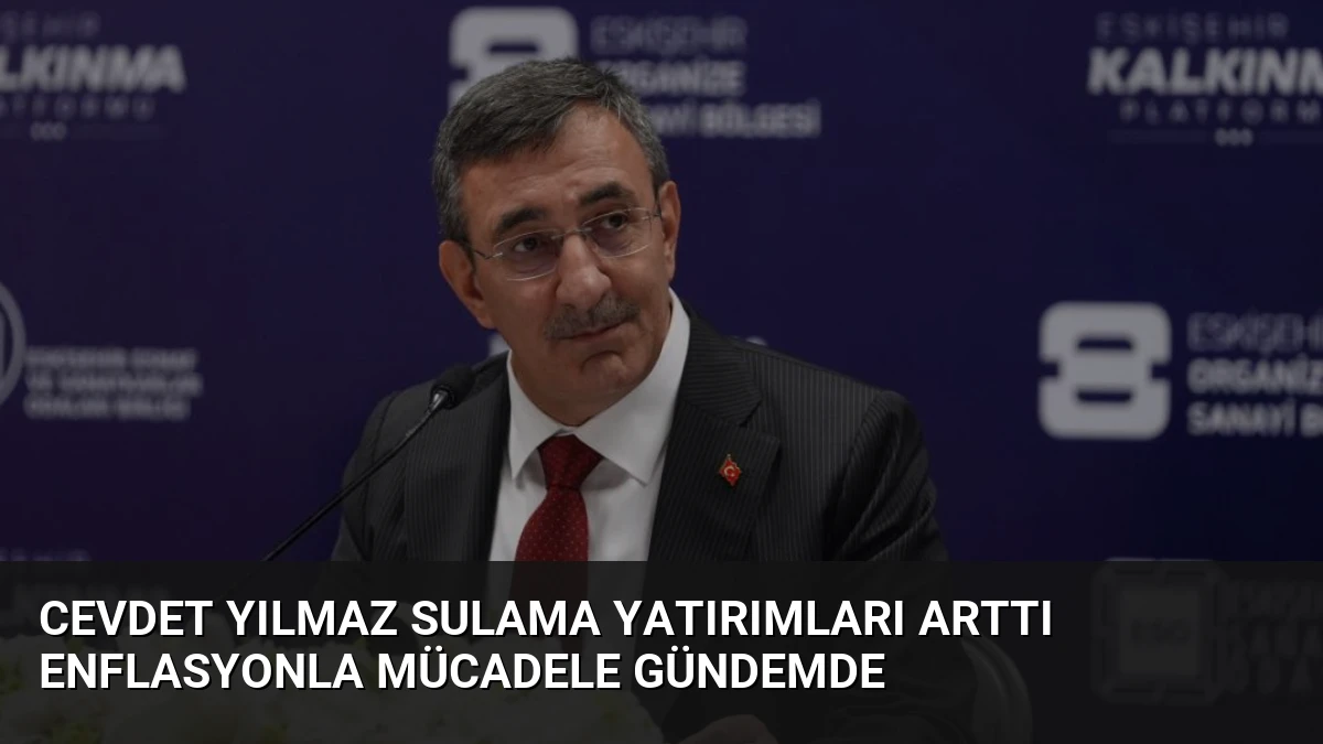 Cevdet Yılmaz Sulama Yatırımları Arttı Enflasyonla Mücadele Gündemde