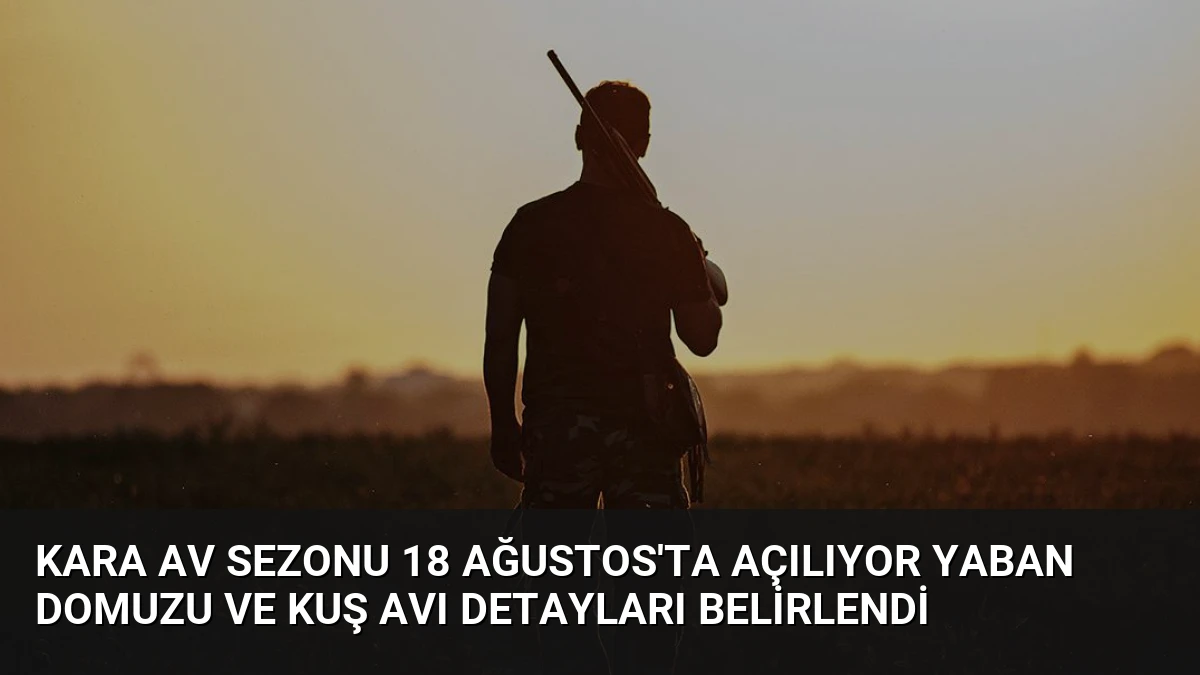 Kara Av Sezonu 18 Ağustos’ta Açılıyor Yaban Domuzu ve Kuş Avı Detayları Belirlendi
