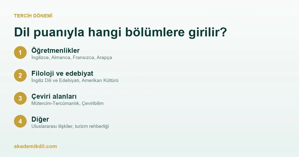 Dil Puanıyla Hangi Bölümlere Girilebiliyor? Tercih Öncesi Bilinmesi Gerekenler