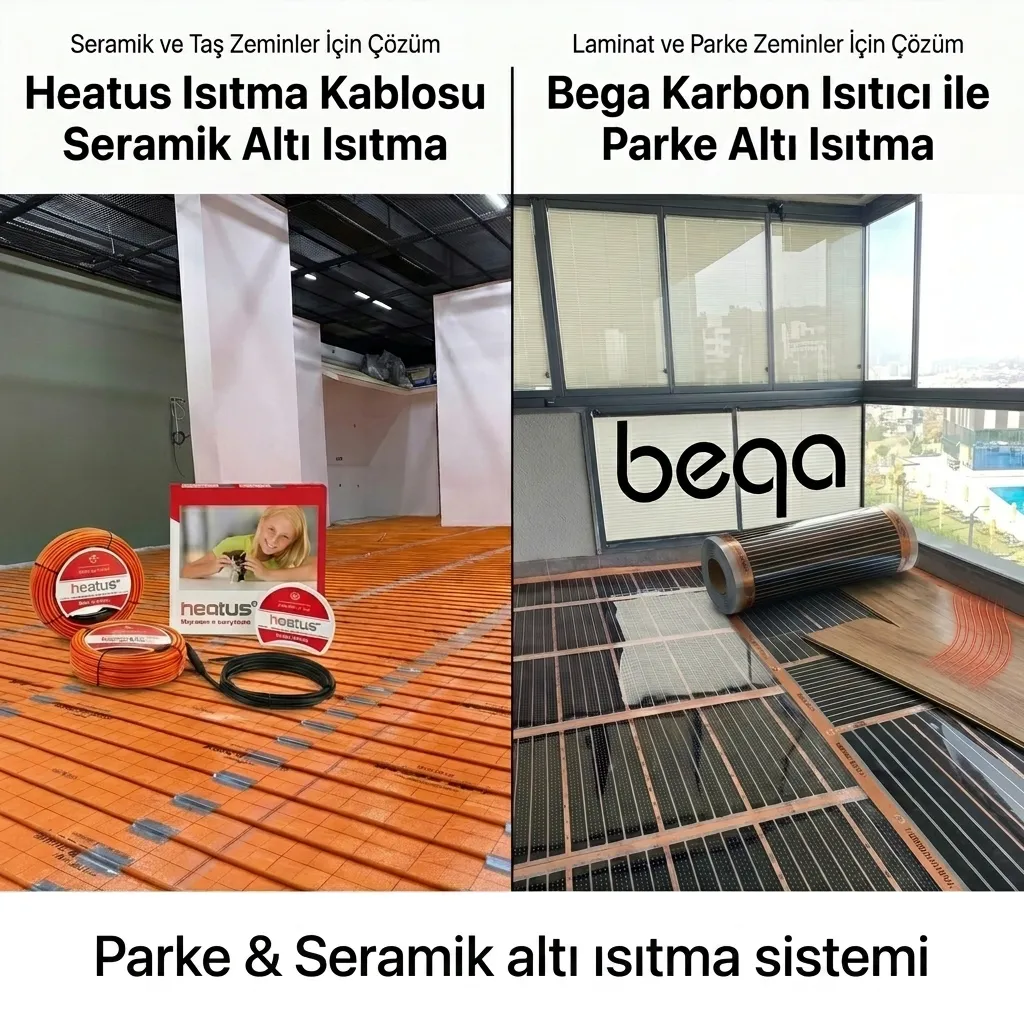 Elektrikli Yerden Isıtma Seramik ve Parke Zeminler İçin En Verimli Çözümler