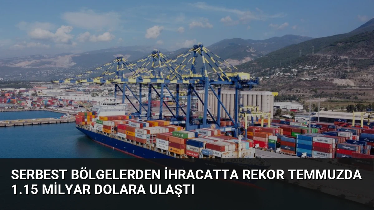 Serbest Bölgelerden İhracatta Rekor Temmuzda 1.15 Milyar Dolara Ulaştı