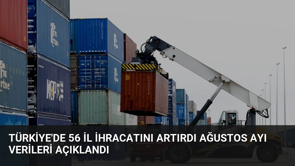 Türkiye’de 56 il ihracatını artırdı ağustos ayı verileri açıklandı