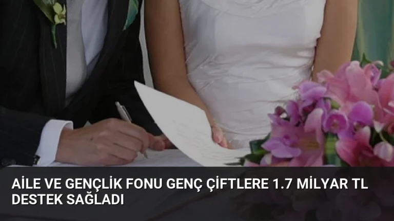 Aile ve Gençlik Fonu Genç Çiftlere 1.7 Milyar TL Destek Sağladı
