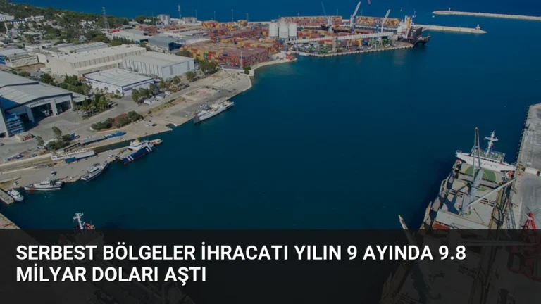 Serbest Bölgeler İhracatı Yılın 9 Ayında 9.8 Milyar Doları Aştı