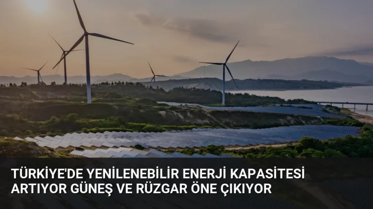 Türkiye’de Yenilenebilir Enerji Kapasitesi Artıyor Güneş ve Rüzgar Öne Çıkıyor