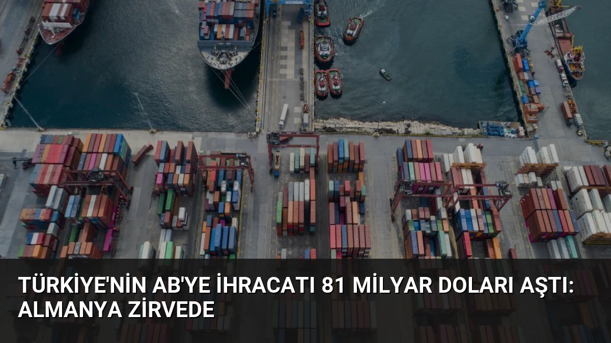 Türkiye’nin AB’ye İhracatı 81 Milyar Doları Aştı: Almanya Zirvede